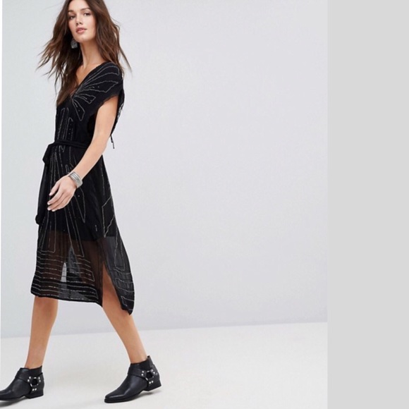 New Free People Sequin Embellished Dress NWT - Picture 2 of 5